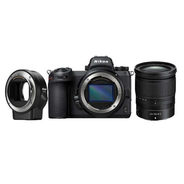 aparat fotograficzny Nikon Z7 II + Nikkor Z 24-70/4 + Nikon FTZ