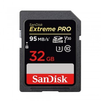 SanDisk SDHC 32 GB Extreme PRO 95/90 MB/s V30 UHS-I U3 Class 10