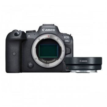 Pełnoklatkowy aparat bezlusterkowy Canon EOS R6 nowy korpus zestaw z adapterem EF-EOS R