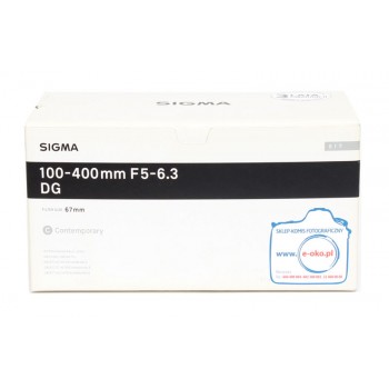 Sigma 100-400/5-6.3 C DG OS HSM (Nikon) JAK FABRYCZNIE NOWY pudełko