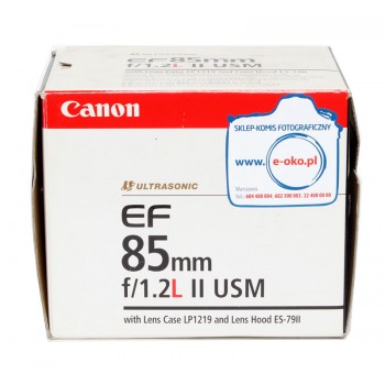 Canon 85/1.2 L EF II USM pudłko