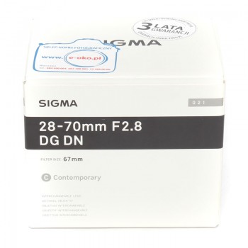 Sigma 28-70/2.8 pudełko