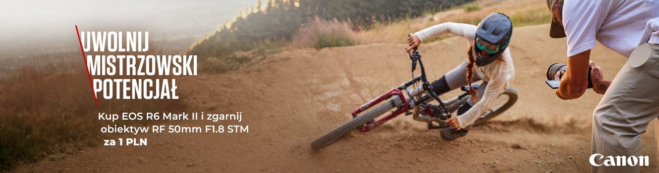 CANON EOS R6 II Z OBIEKTYWEM 50/1.8 RF ZA 1ZŁ!