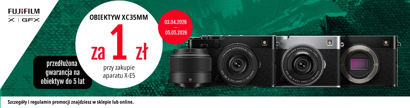PROMOCJA FUJIFILM X-E5 W ZESTAWIE Z OBIEKTYWEM 35/2 XC